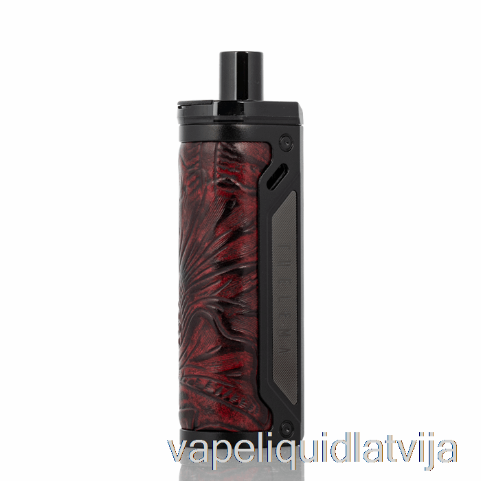 Pazaudēts Vape Thelema 80w Pod Mod Komplekts Melns / Ukiran ādas Vape šķidrums